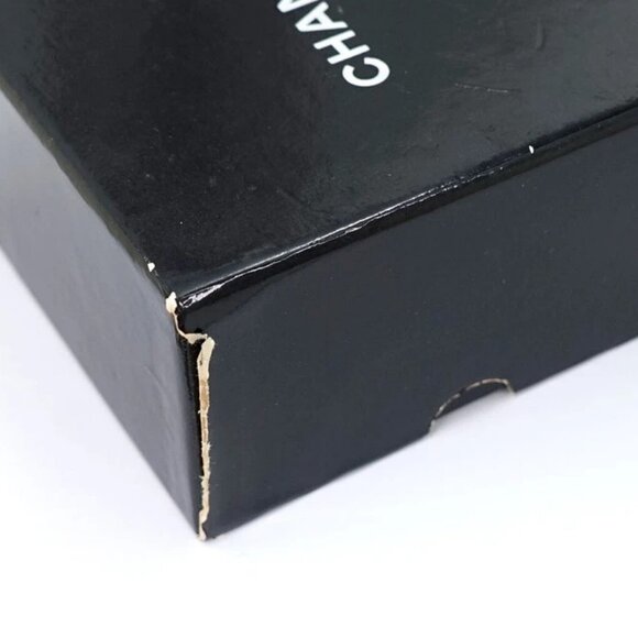 CHANEL CC Logos Clear Lucite Bangle Bracelet 7.8" Gold Tone 97P Auth w/Box #2240 - Picture 6 of 16